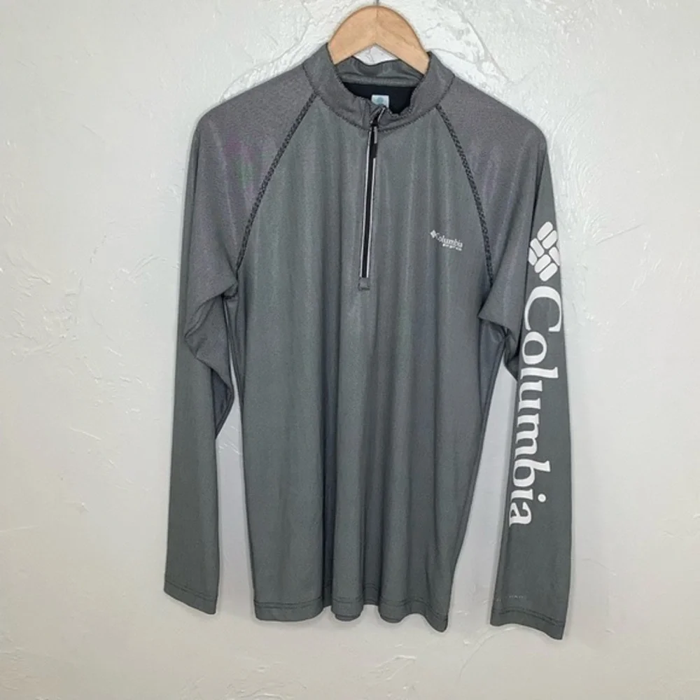 Columbia PFG 1/2 zipper sweat activated cooling outdoor long sleeves shirt SZ S - Picture 1 of 15